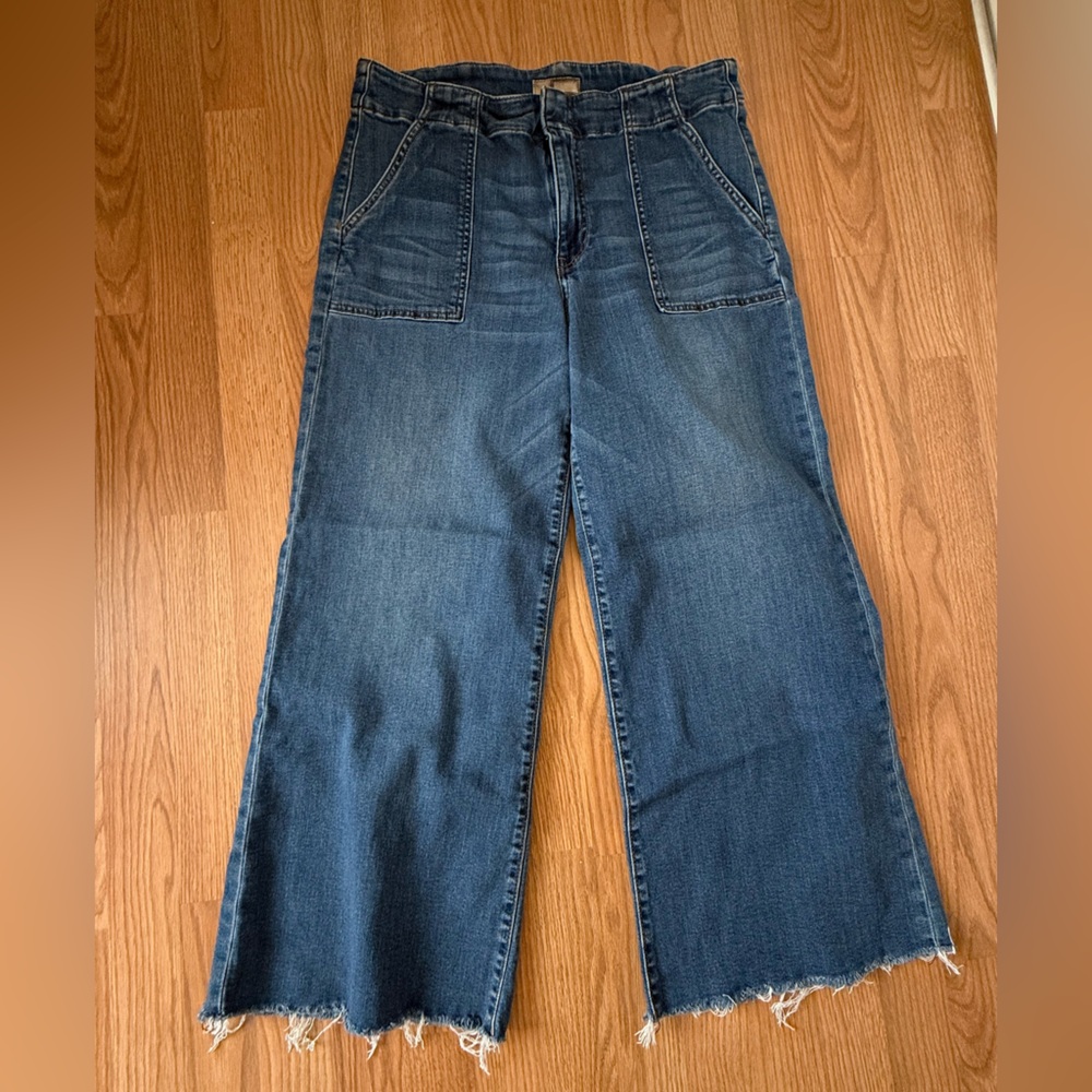 Kut from the Kloth Wide Leg Cropped Jeans